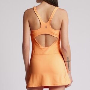 NWT FP Movement Never Better Dress Orange Sun- Free People
